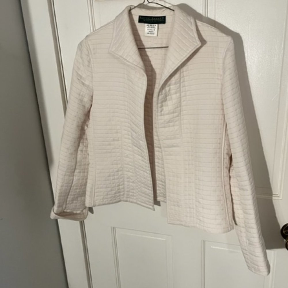 Harve' Benard Quilted Jacket- Winter White -Size 6